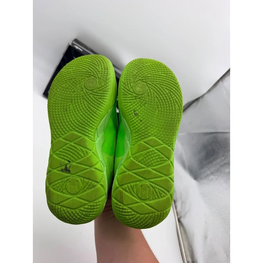 Puma MB.02 JR LaMelo Ball Neon Green Basketball Shoes 378358 02 Mens 6.5